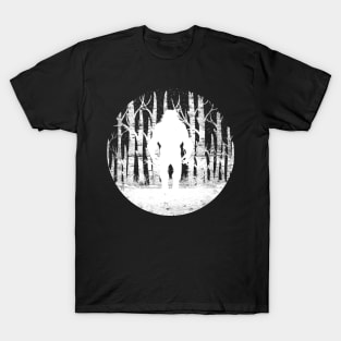 Bigfoot Walking Hidden Amidst Trees! T-Shirt